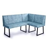 Модульный угловой диван Реал Лагуна/Черный муар