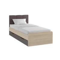 ИЛИЯ М1 Кровать 900 туя светлая/шоколад/белый ИЛИЯ М1 Кровать 900 туя светлая/шоколад/белый