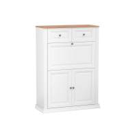 70.05 шкаф комбинированный Атланта Белый/Дуб Вотан