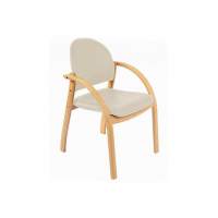 Кресло Джуно светлый орех/ к/з бежевый