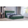 Кровать Амалия 180 RUDY-2 1501 A1 color 32 темный серо-зеленый