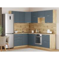 Кухня Борги комплект 3 Дуб Крафт золотой / Маренго