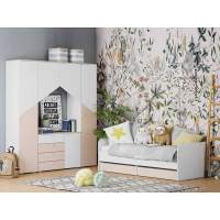 Детская Банни-3 белый/дуб сонома/бисквит