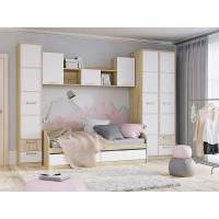 Детская Фанк 5 дуб Сонома/белый