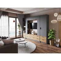 Гостиная Оттавия 1 Антрацит/Дуб золотой