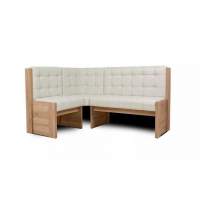 Угловая скамья Квадро дуб сонома/милк