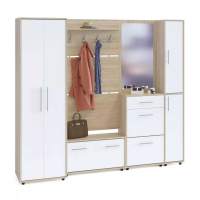 Прихожая ШО-1+Вш-3+Тп-3+Тп-4+Пз-4 Дуб сонома/Белый