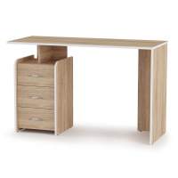 ПКС-8 стол письменный левый дуб сонома