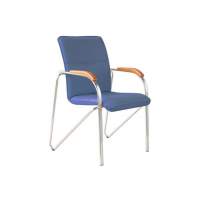 Стул Самба хром/ к/з синий