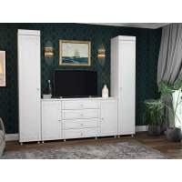 Гостиная Италия-6 белое дерево