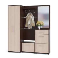 Прихожая ВШ-5+ТП-1+ПЗ-3+ТП-2+ШО-1 Венге/Беленый Дуб Прихожая ВШ-5+ТП-1+ПЗ-3+ТП-2+ШО-1 Венге/Беленый Дуб