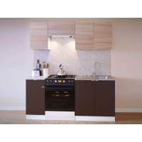 Кухня ПН-04 + ТК-04.1 + ПН-06.2 + ПН-08 + ТК-08м Сокол венге/дуб