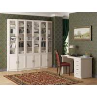 Библиотека МС-1 Оливия Вудлайн кремовый/Аруша Венге