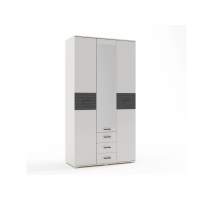 Сити 3 шкаф Белая Аляска / Черный