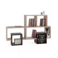 Полка книжная ПК-10 Беленый дуб/Венге