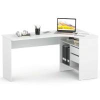 Письменный Стол СПМ-25 Правый Белый Письменный Стол СПМ-25 Правый Белый