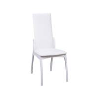 Стул Токио Белый, экокожа коричневый тк.100