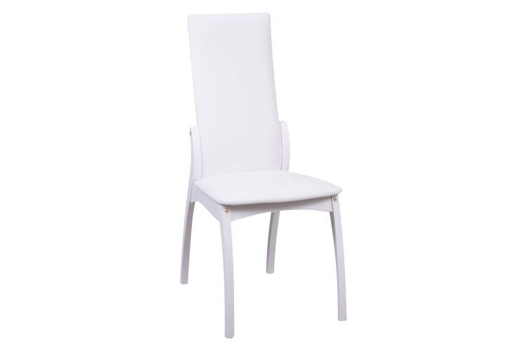 Стул Токио Белый, экокожа коричневый тк.100