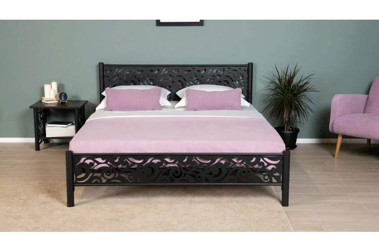 Кровать Парма 140*200, черный шагрень-1