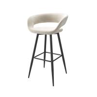 Стул полубарный Барни Р 700, Черный/CREAM LUX b03