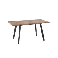 Стол Борг 120, Дуб Веллингтон/ Черный