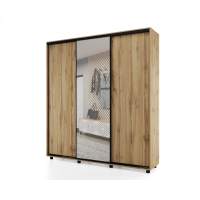 Шкаф-купе PRIME, 177х60х230 Дуб вотан с зеркалом Шкаф-купе PRIME, 177х60х230 Дуб вотан с зеркалом