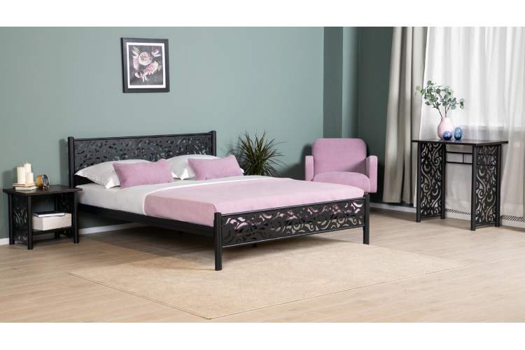 Кровать Парма 160*200, черный шагрень-2