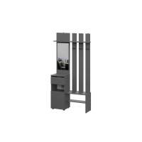 Вешалка Денвер с зеркалом, Графит серый Вешалка Денвер с зеркалом, Графит серый