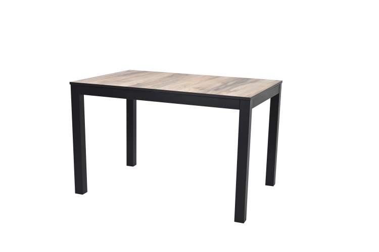 Стол Саен 30, Черный муар /клен каньон/ кромка черная-3