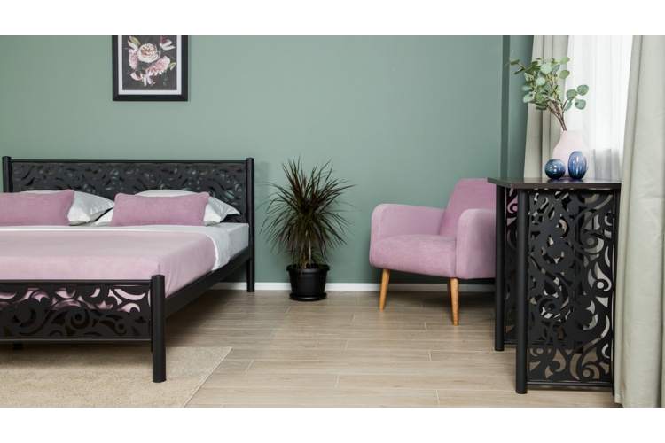 Туалетный столик Пармин черный шагрень-5