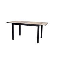 Стол Саен 30, Черный муар /клен каньон/ кромка черная