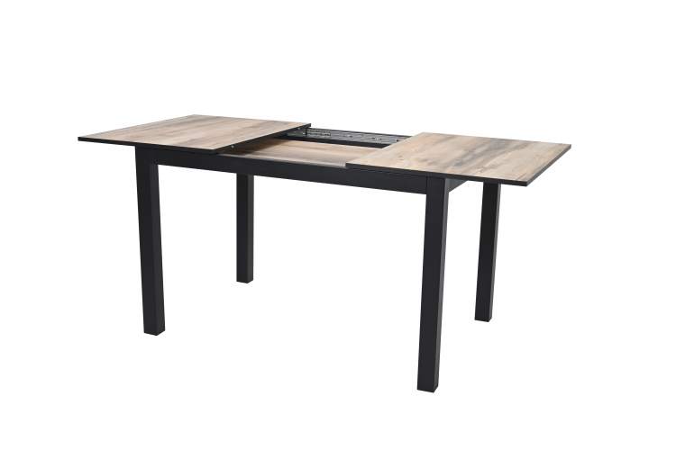 Стол Саен 30, Черный муар /клен каньон/ кромка черная-2