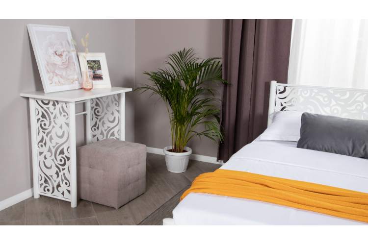 Туалетный столик Пармин белый шагрень-4