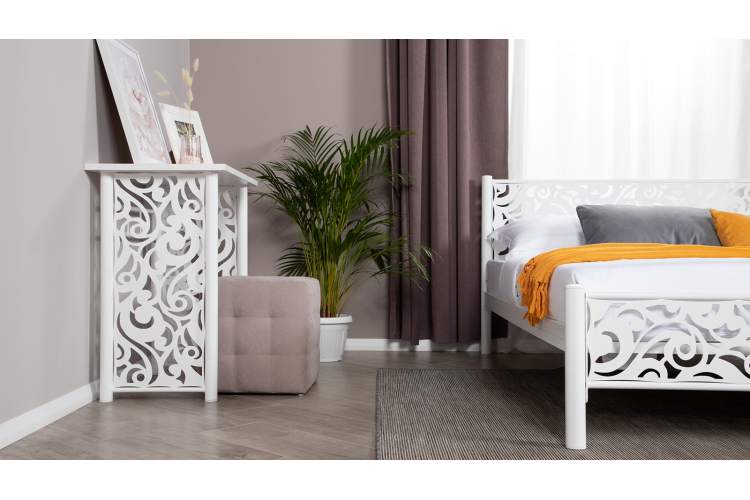 Туалетный столик Пармин белый шагрень-7