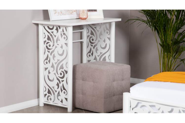 Туалетный столик Пармин белый шагрень-5