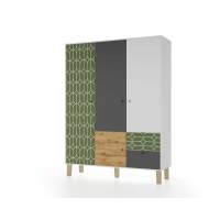 Шкаф STORY Овалы 149, Белый шёлк