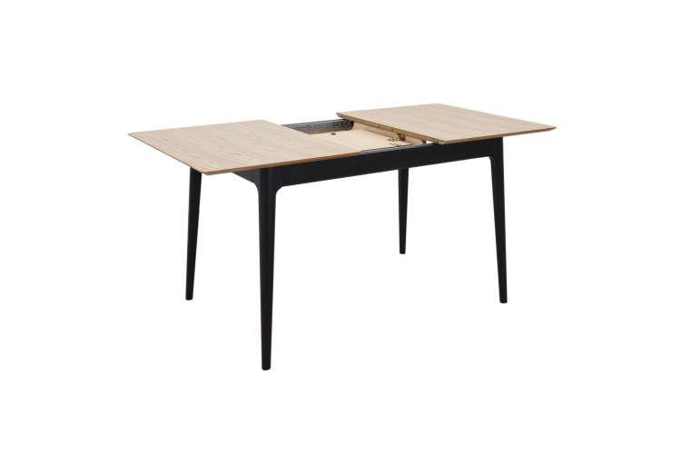 Стол раздвижной Плей 120(155)*80 Дуб Светлый/черн.-1