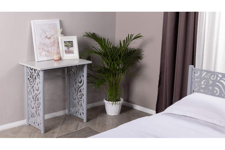 Туалетный столик Пармин серый шагрень-3