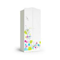 Шкаф "Цветы", Белый