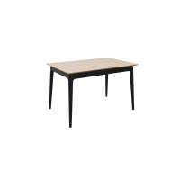 Стол раздвижной Плей 120(155)*80 Дуб Светлый/черн.