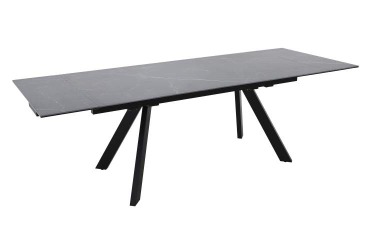 Стол Монако NEW, Керамогранит, Черный матовый муар/Greys black-1