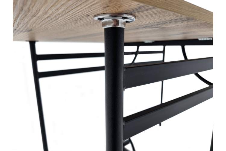 Стол-книжка Искра, Дуб вотан, Черный муар-1