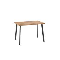 Стол Уно, нераздвижной 110х70, ДУБ ВОТАН/ЧЕРНЫЙ