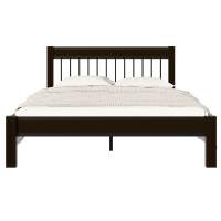 Кровать АГАТА 160, черный/шоколад