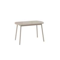 Стол Раунд 120, Стекло/Капучино