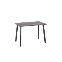 Стол Уно, нераздвижной 110х70, ДЫМЧАТАЯ КЕРАМИКА/ЧЕРНЫЙ