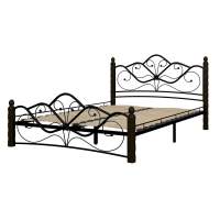 Кровать КМД 4-01 Венера 1 160х200, Черный/Шоколад Кровать КМД 4-01 Венера 1 160х200, Черный/Шоколад