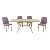 Обеденная группа Оскар/Дейзи капучино 140 (101912, 102129)