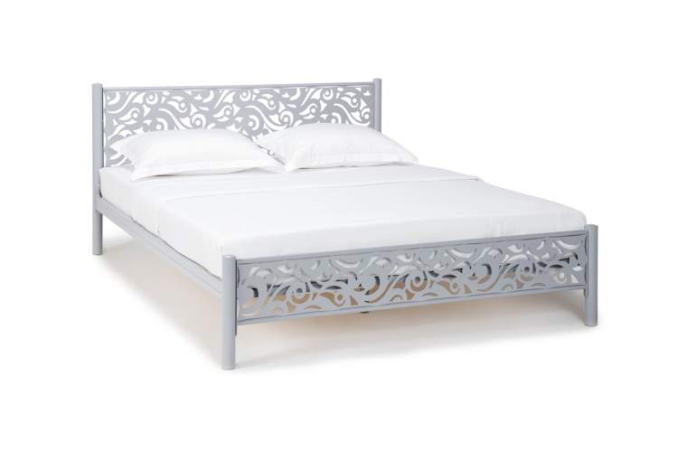 Кровать Парма 160*200, серый шагрень