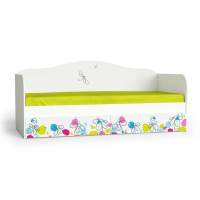 Кровать "Цветы" Белый шёлк Кровать "Цветы" Белый шёлк